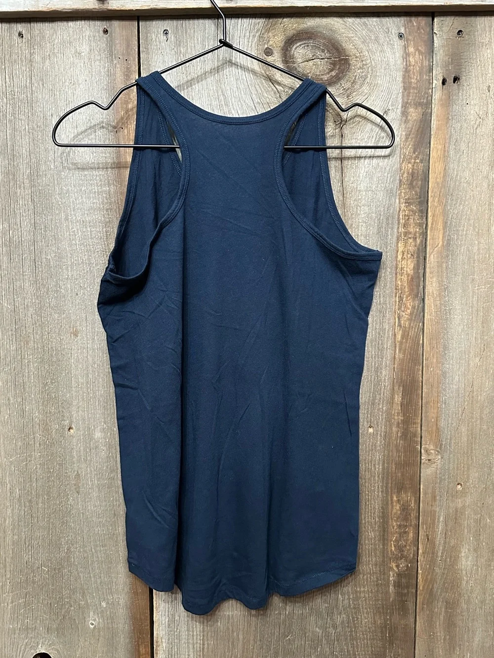 Old Navy Graphic Flag Racerback Tank Peace USA Blue Size XXL 16 Live Free 2018